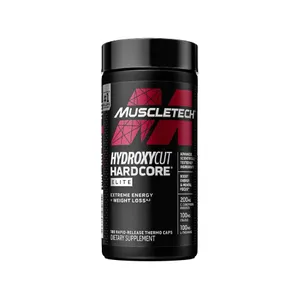 Cápsulas para Pérdida de Peso Hydroxycut Hardcore Elite MuscleTech 100 Cápsulas Térmicas